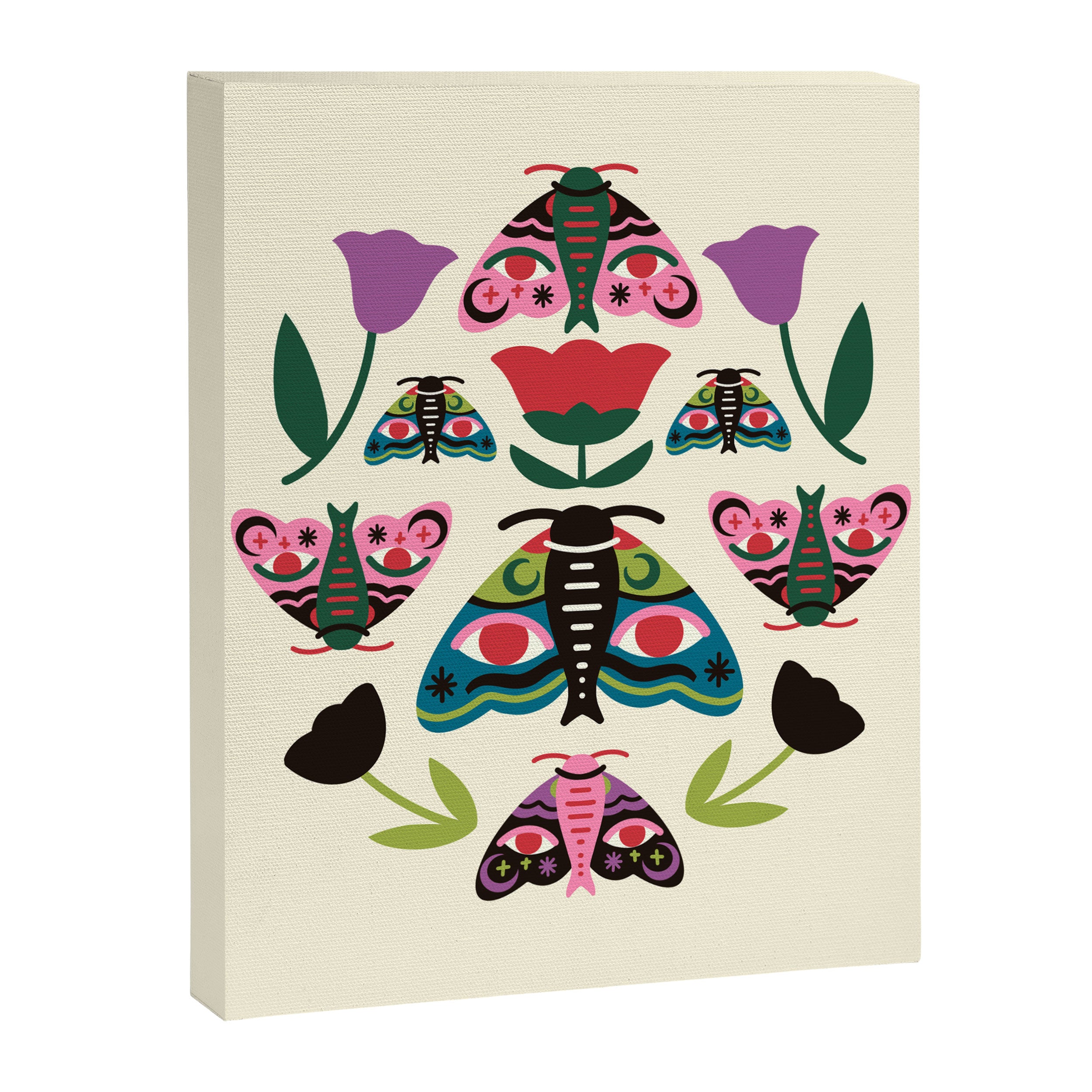 Colorful Autumn Moths Canvas Print Gallery Image 8