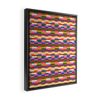 Colorful Bricks Framed Canvas Print Gallery Image 2