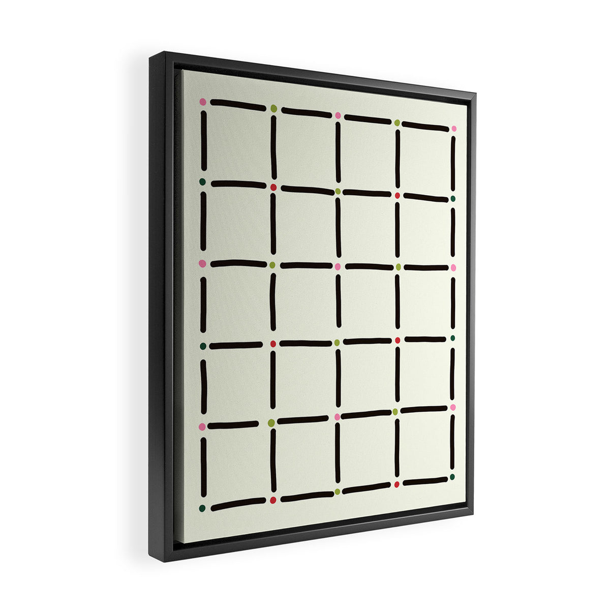 Confetti Grid Framed Canvas Print Gallery Image 2