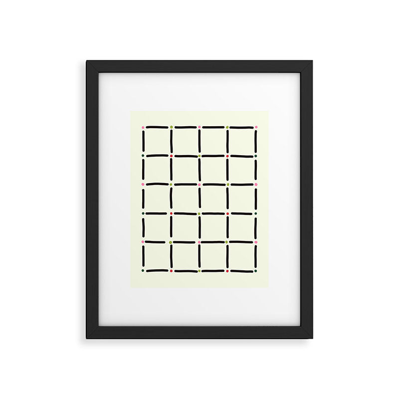 Confetti Grid Framed Art Print Gallery Image 6