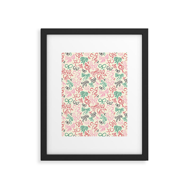 Coquette Holiday Bows Framed Art Print Gallery Image 4