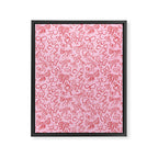 Coquette Valentines Day Bows in Colored Pencil Framed Canvas Print Gallery Image 8