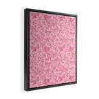 Coquette Valentines Day Bows in Colored Pencil Framed Canvas Print Gallery Image 2