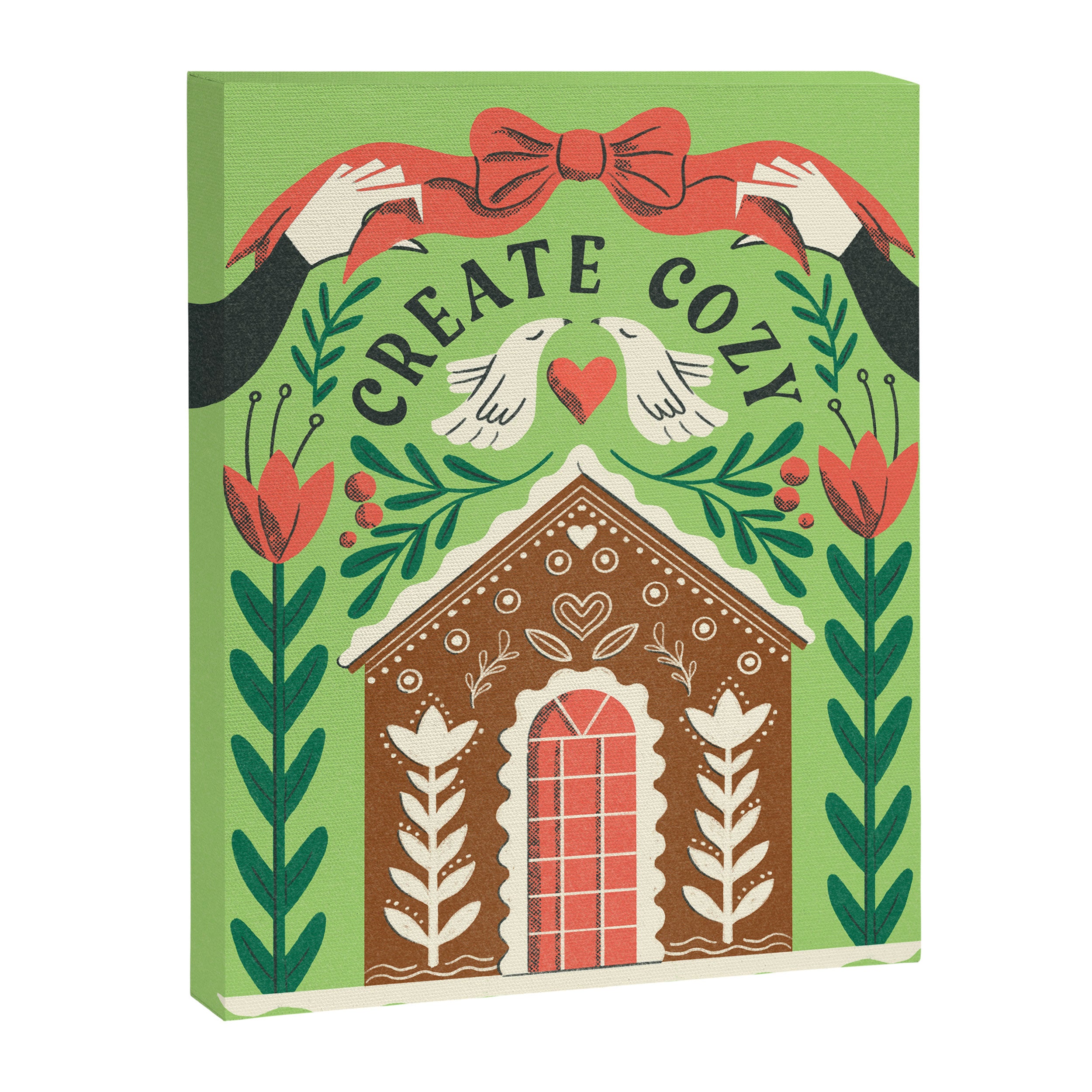 Create Cozy Festive Gingerbread House Canvas Print Gallery Image 6