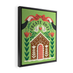 Create Cozy Festive Gingerbread House Framed Canvas Print Gallery Image 2