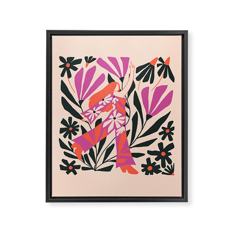 Daisy Disco Dancer  Framed Canvas Print Gallery Image 8