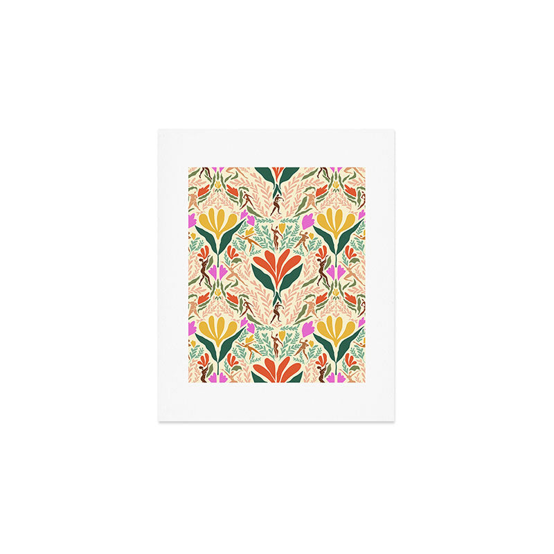 Dancing Foliage // Body Positive Ladies Art Print Gallery Image 1