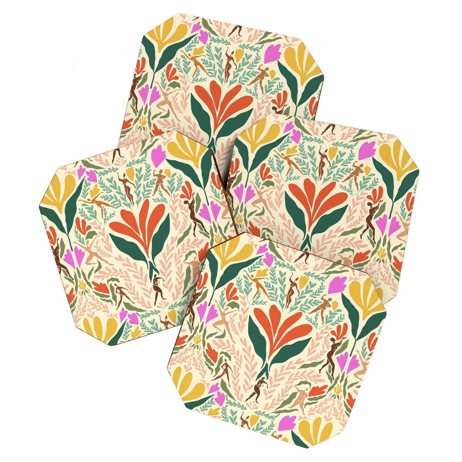 Dancing Foliage // Body Positive Ladies Coaster Gallery Image 1
