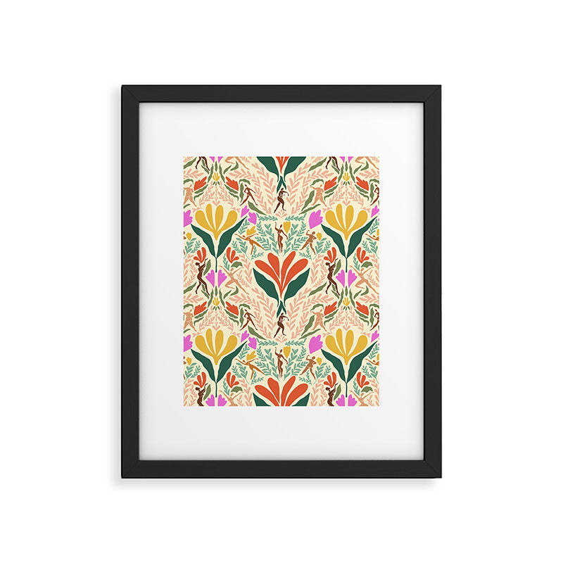 Dancing Foliage // Body Positive Ladies Framed Art Print Gallery Image 6