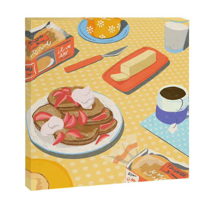 English Muffins for Breakfast Still LIfe Canvas Print Gallery Image 1