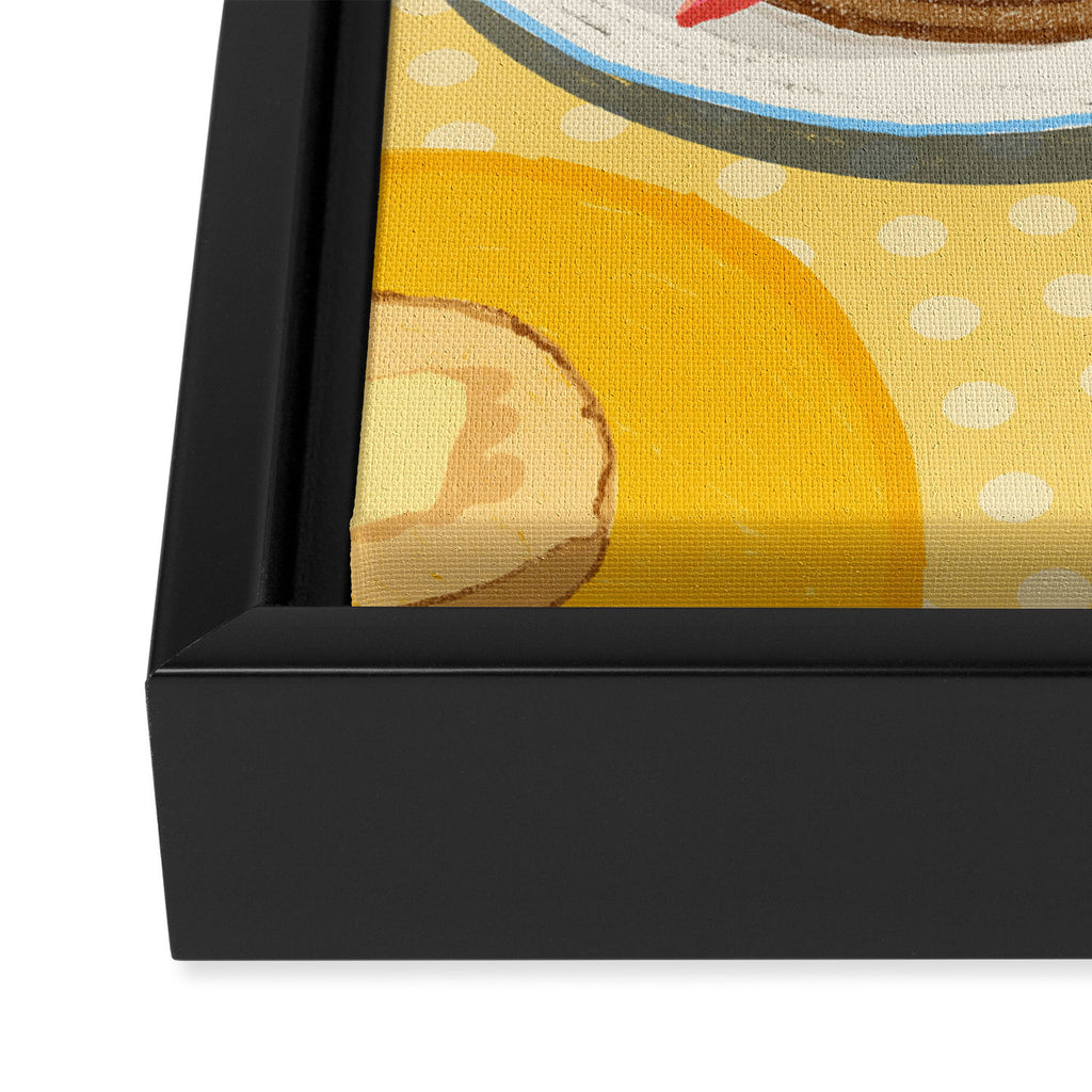 English Muffins for Breakfast Still LIfe Framed Canvas Print Gallery Image 2
