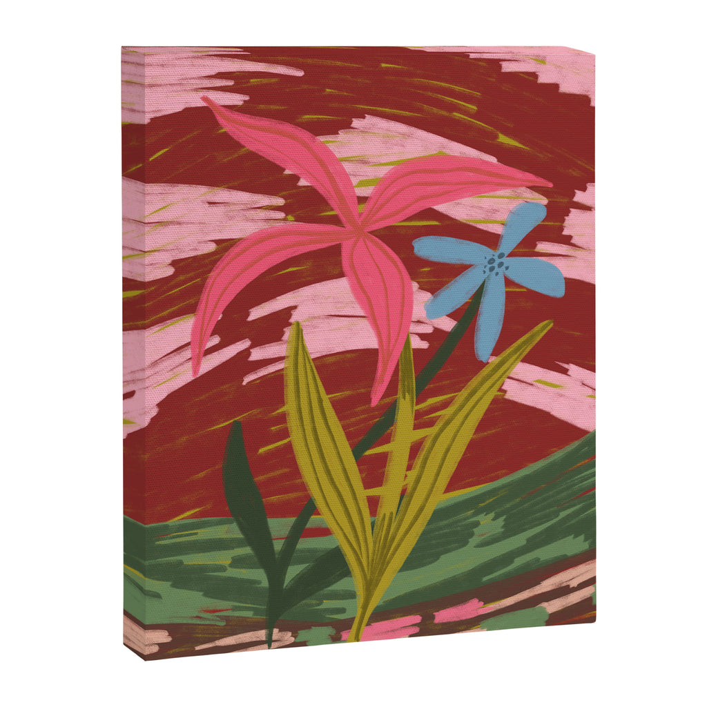 Expressionist Lilly Flowers  Canvas Print Gallery Image 6