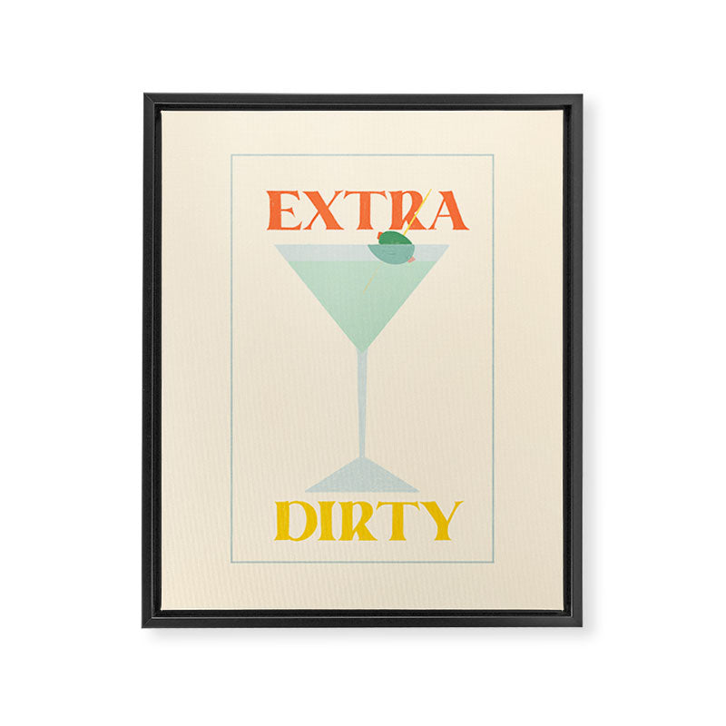 Extra Dirty Martini Framed Canvas Print Gallery Image 6