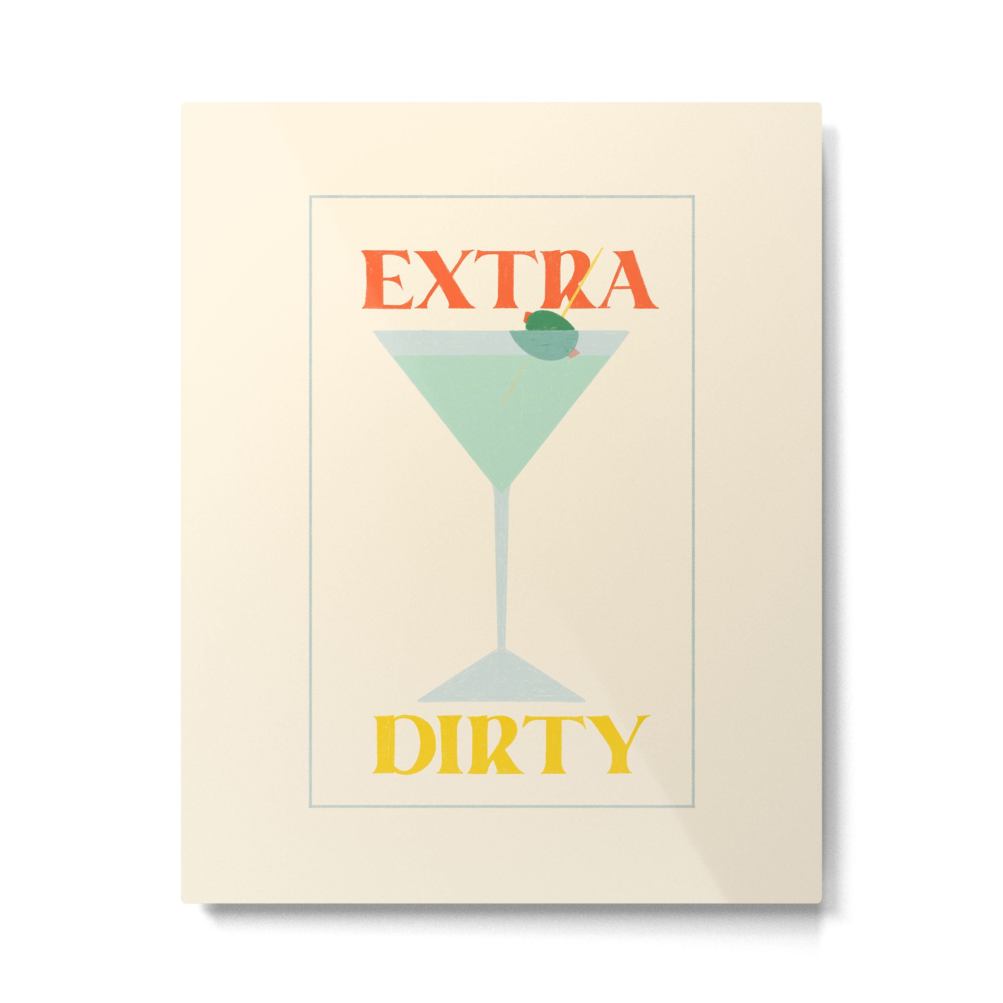 Extra Dirty Martini Metal Print Gallery Image 4