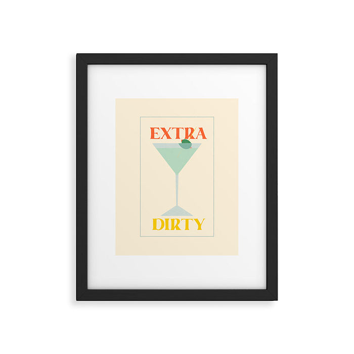 Extra Dirty Martini Framed Art Print Gallery Image 1