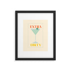 Extra Dirty Martini Framed Art Print Gallery Image 4