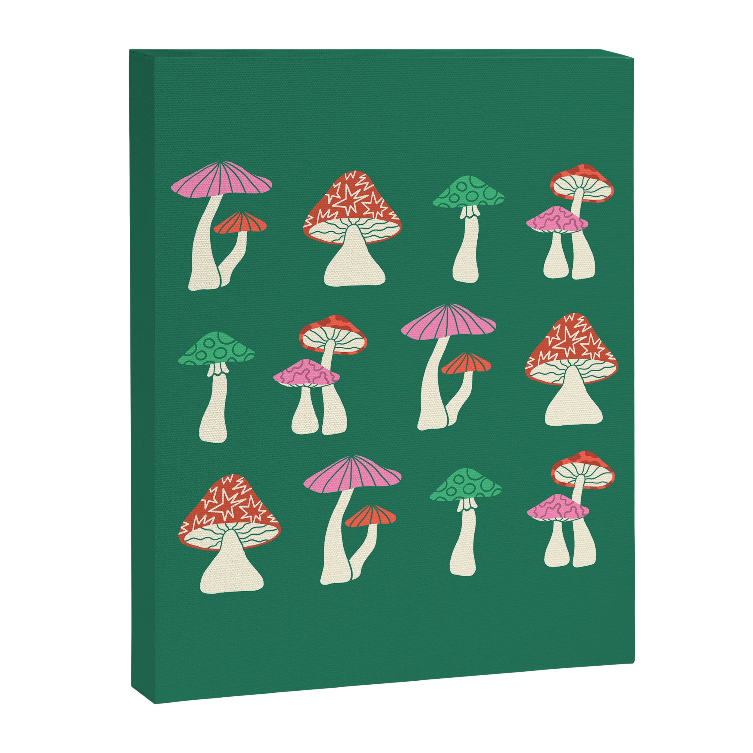 Festive Mushrooms Canvas Print Gallery Image 8