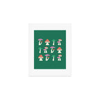Festive Mushrooms Art Print Gallery Image 1