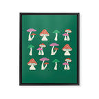 Festive Mushrooms Framed Canvas Print Gallery Image 8