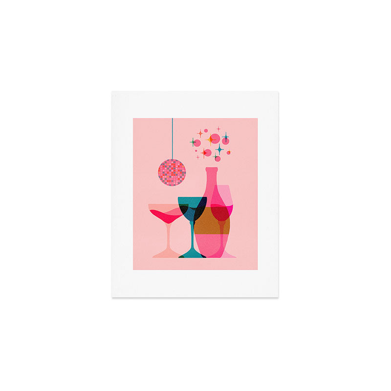 First Bubbly then Disco  Art Print Gallery Image 1