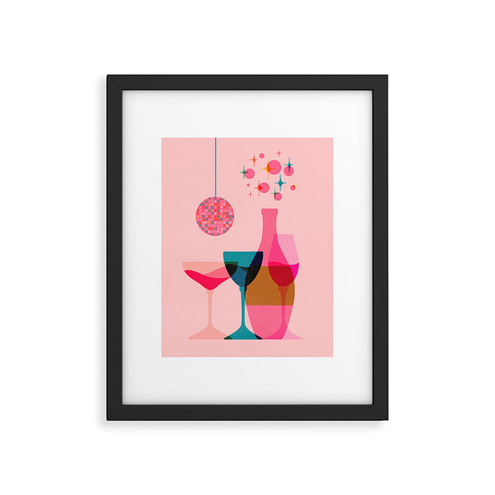 First Bubbly then Disco  Framed Art Print Gallery Image 1