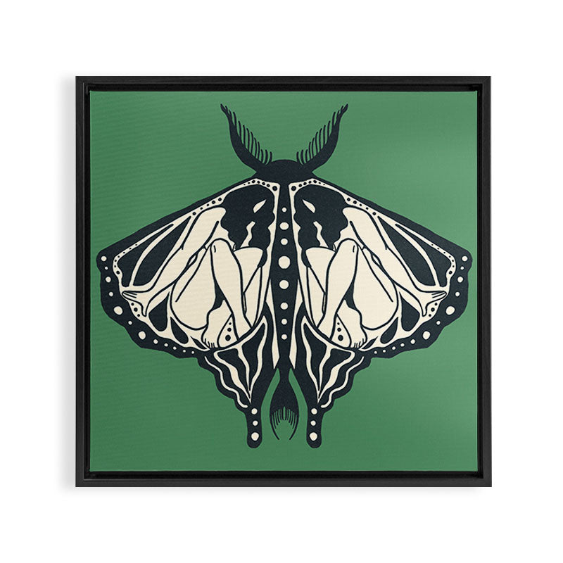 Green Metamorphosis Framed Canvas Print Gallery Image 3