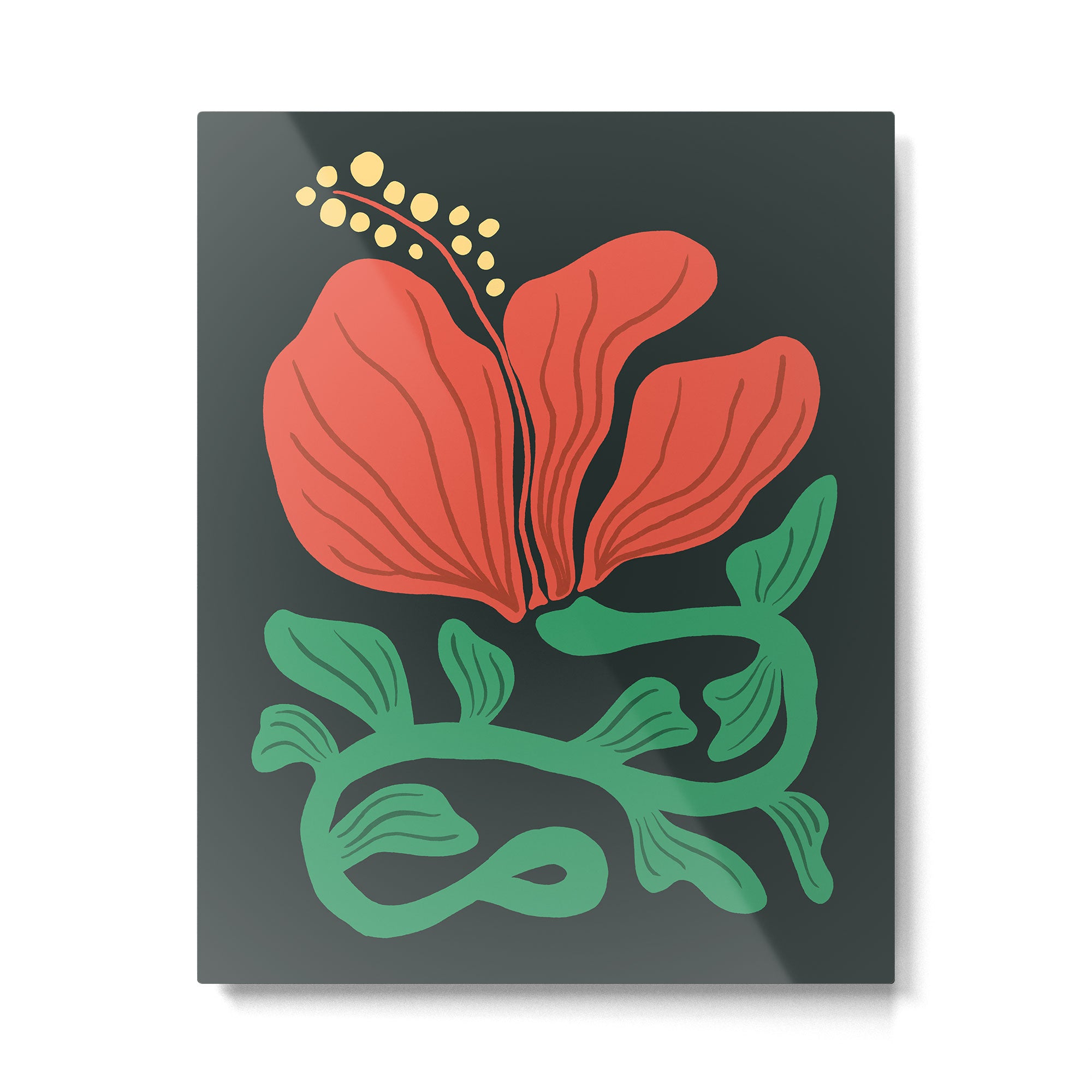 Hibiscus III  Metal Print Gallery Image 4