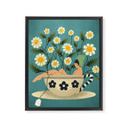 Lady in a Chamomile Tea Bath Framed Canvas Print Gallery Image 8