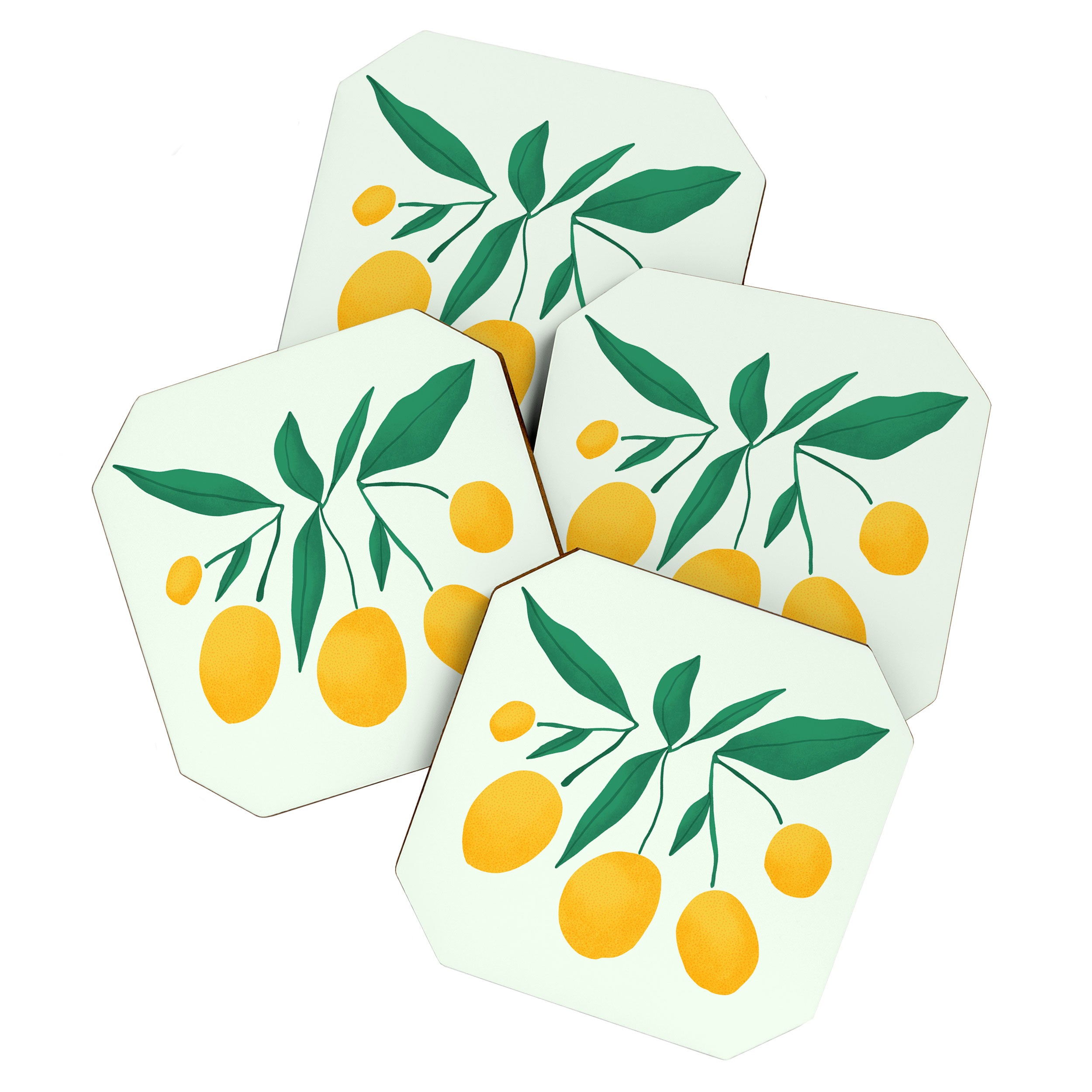 Lemons Branches Coaster Gallery Image 1