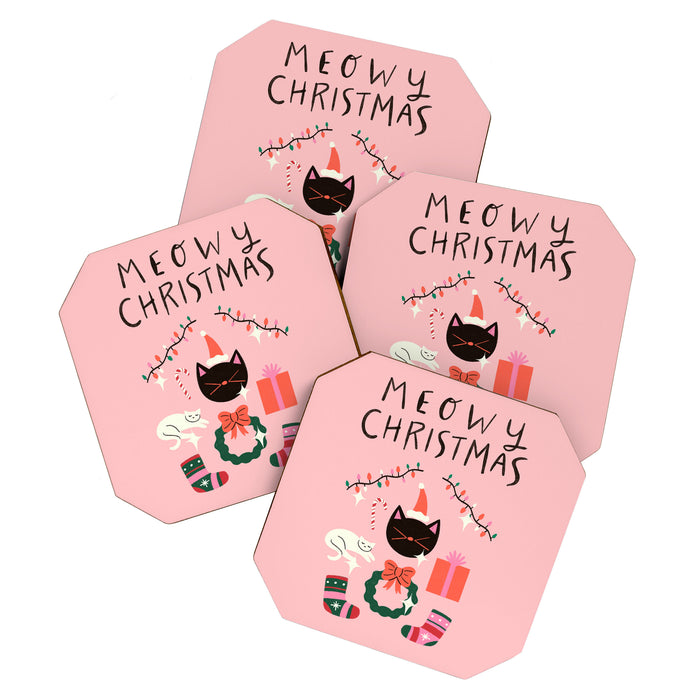 Meowy Christmas Coaster Gallery Image 1