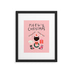 Meowy Christmas Framed Art Print Gallery Image 5