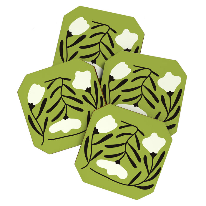 Mid-Century Alba Flowers  Coaster Gallery Image 1