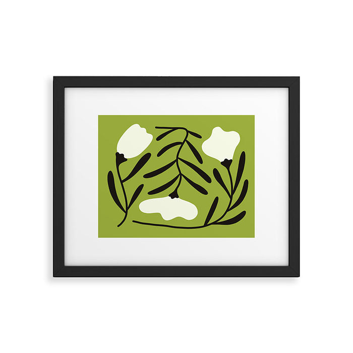 Mid-Century Alba Flowers  Framed Art Print Gallery Image 1