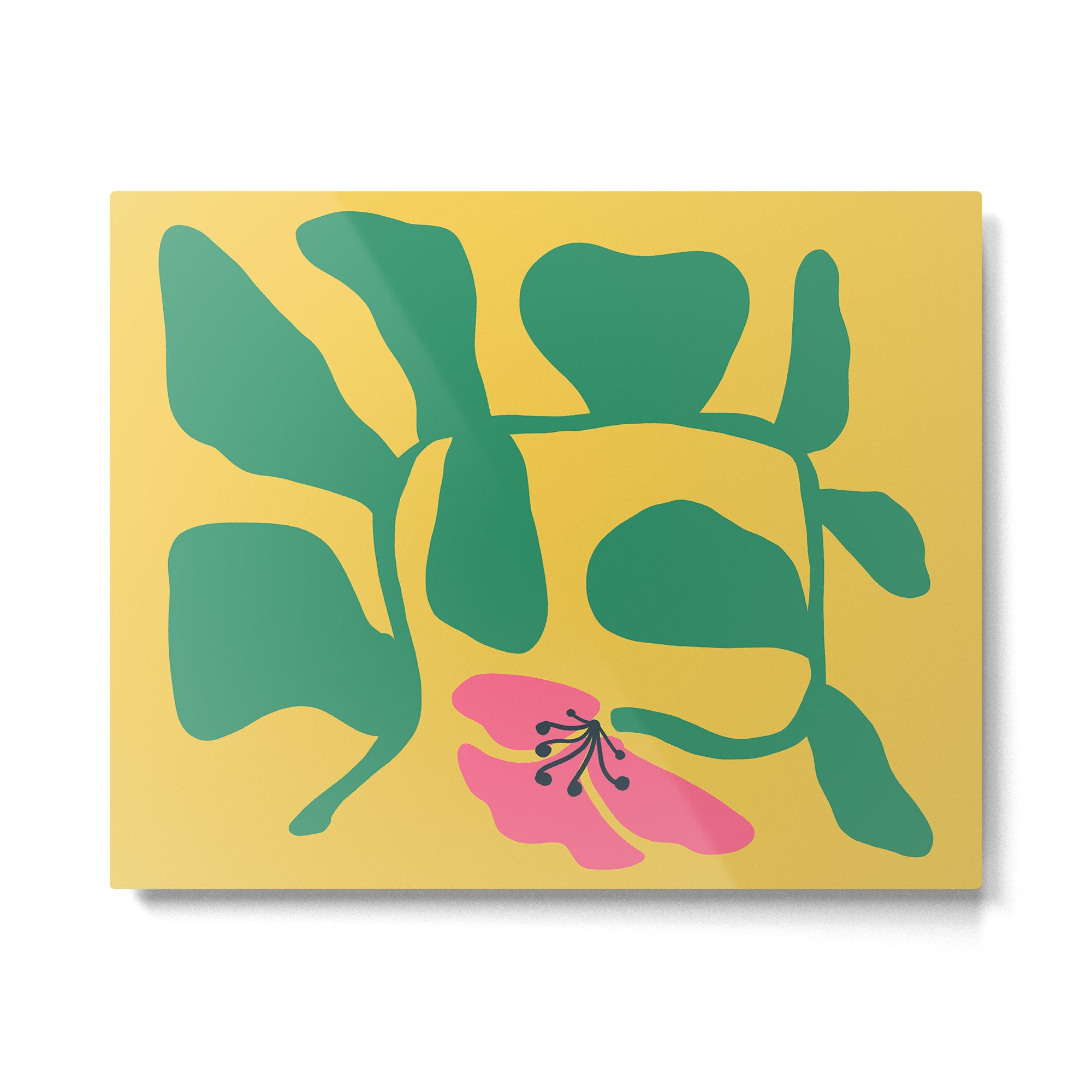 Midcentury Hibiscus 2 Metal Print Gallery Image 6