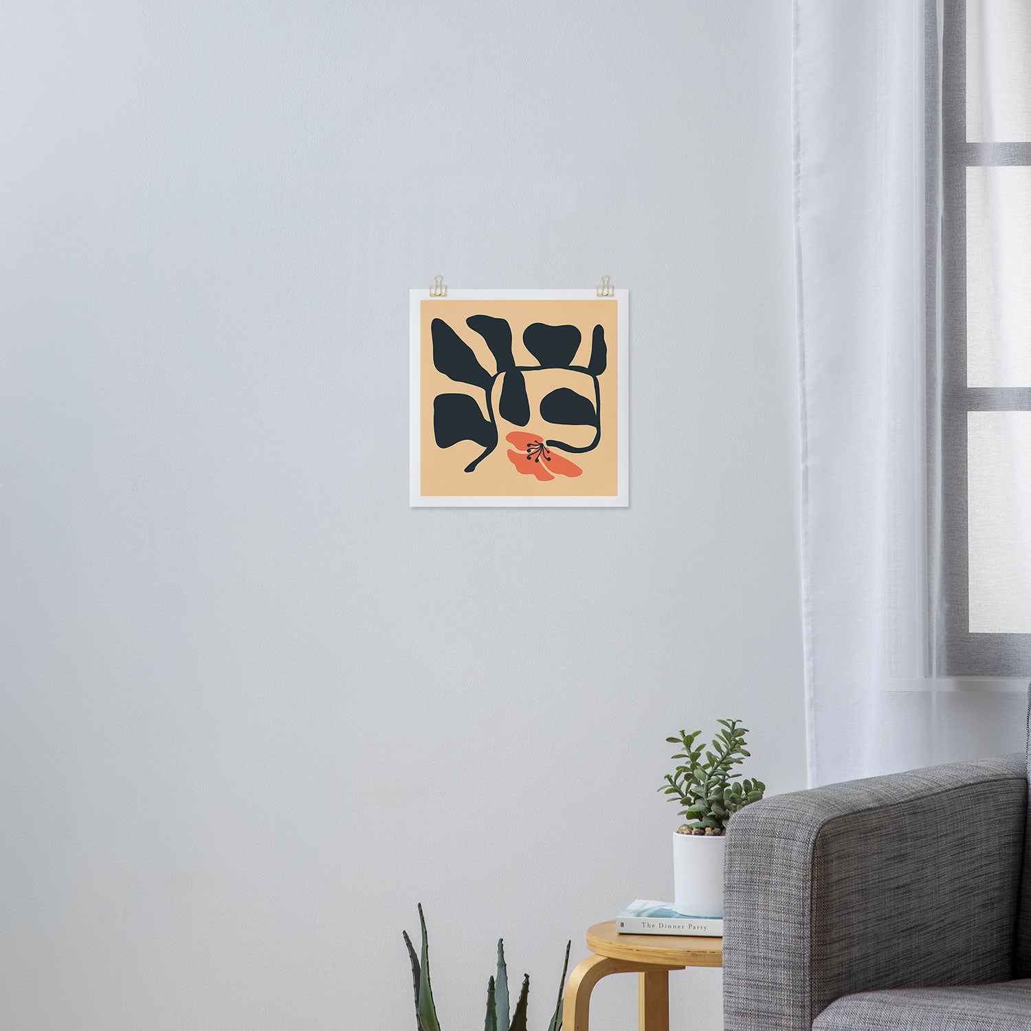 Midcentury Hibiscus Art Print Gallery Image 3