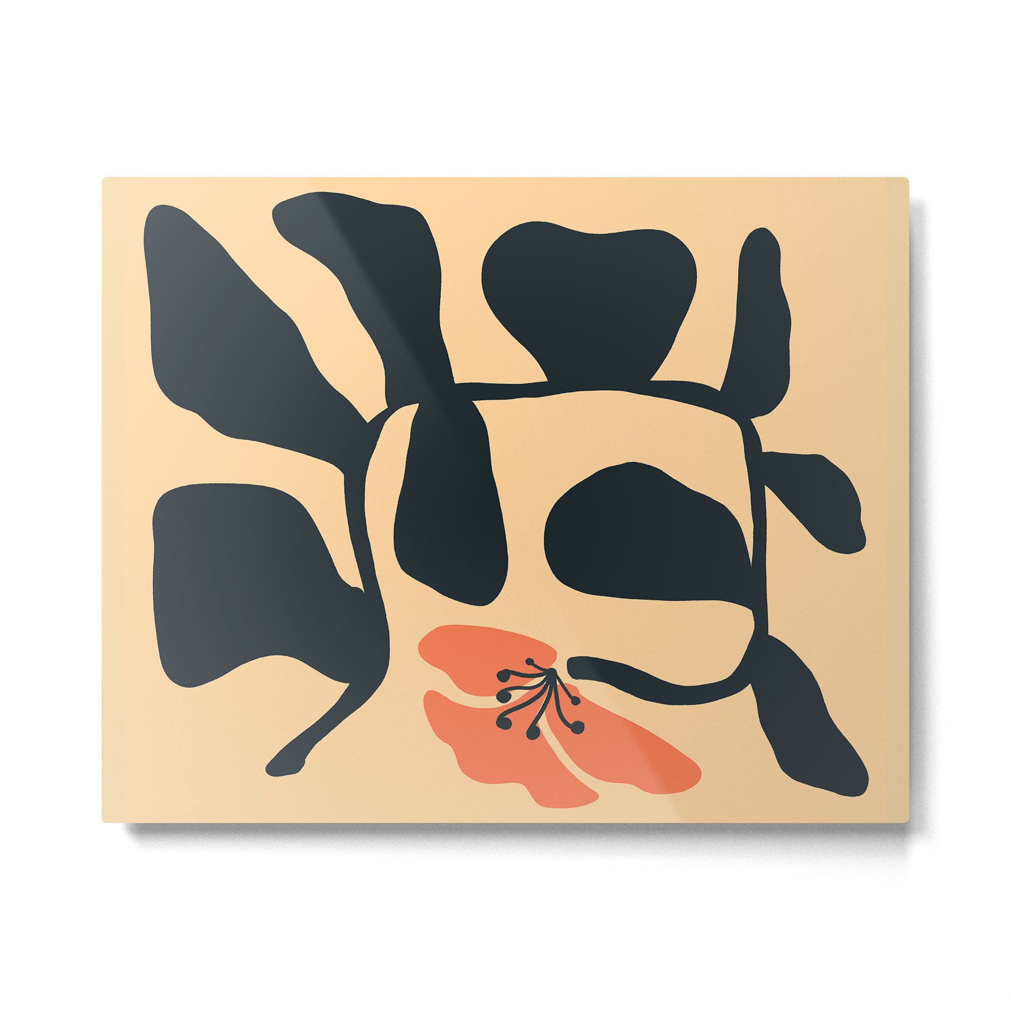 Midcentury Hibiscus Metal Print Gallery Image 6