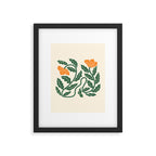 Midcentury Nasturtium on Vines Framed Art Print Gallery Image 6