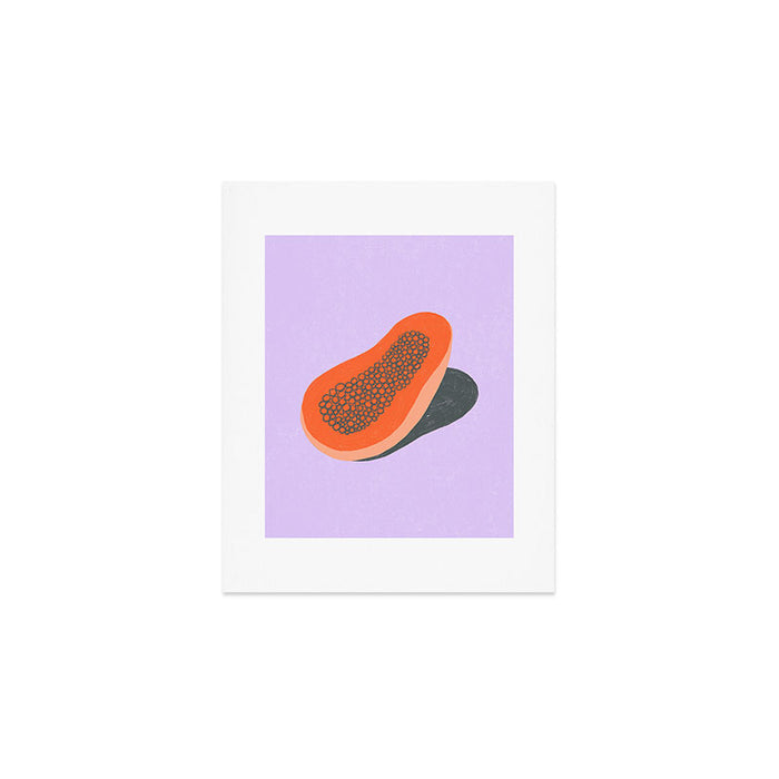 Minimalist Papaya Art Print Gallery Image 1