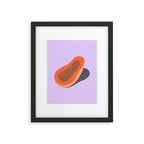 Minimalist Papaya Framed Art Print Gallery Image 6