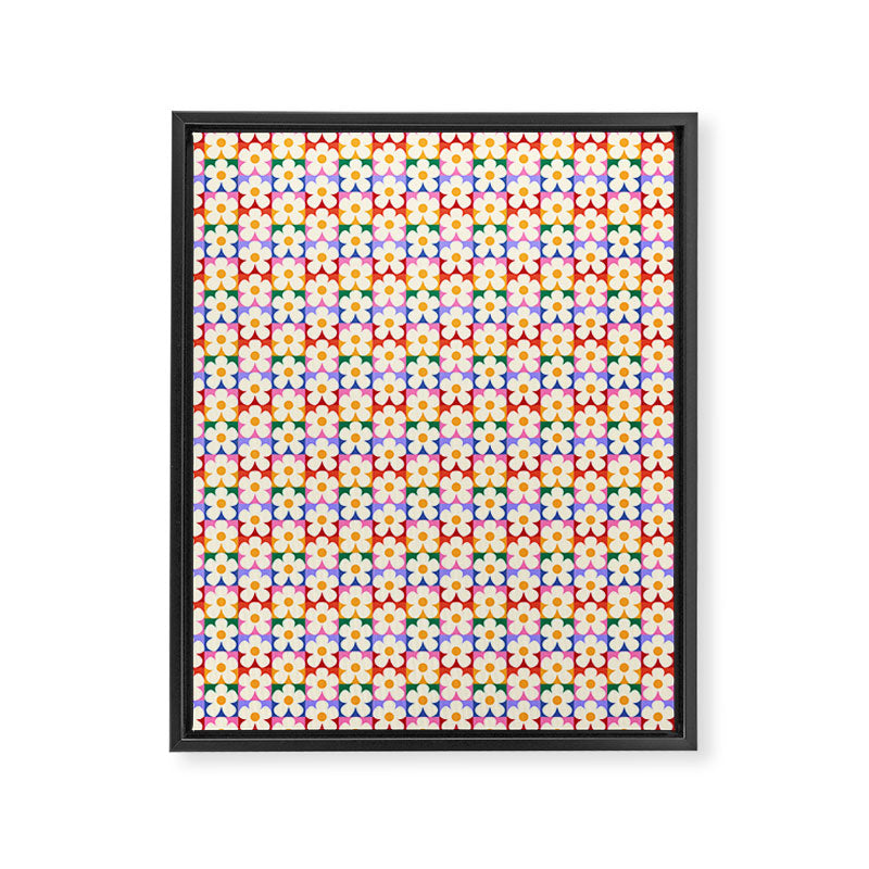 Mod Daisies  Framed Canvas Print Gallery Image 8