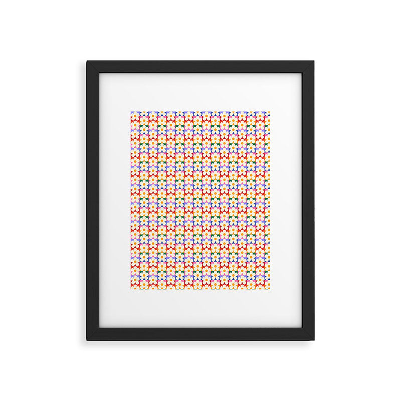 Mod Daisies  Framed Art Print Gallery Image 6