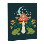 Moonlight Flower Frogs and Mushroom Canvas Print Gallery Image 8