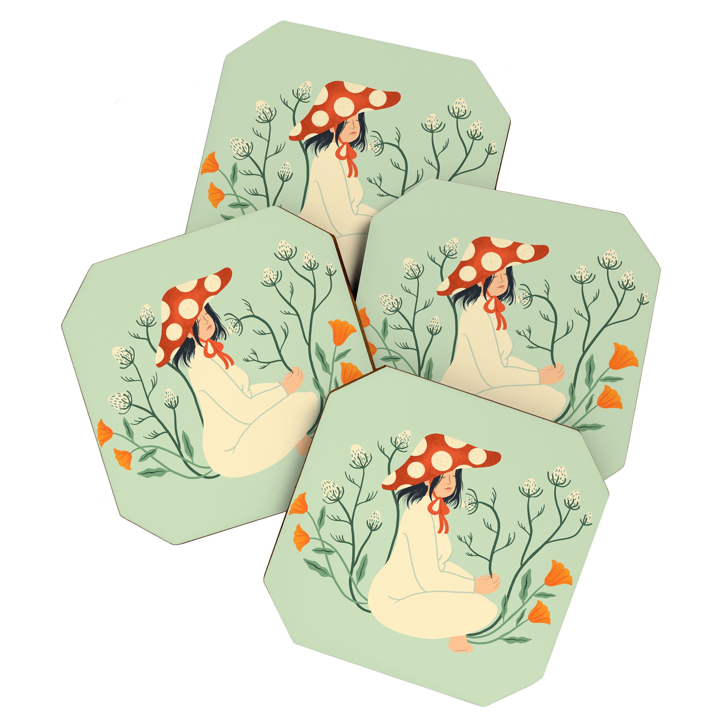 Mushroom Afternoon Coaster Gallery Image 1