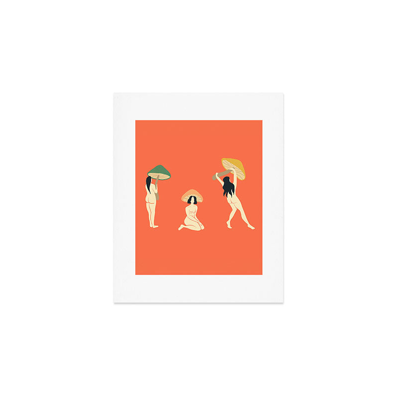 Mushroom Ladies Art Print Gallery Image 1