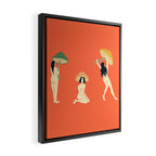 Mushroom Ladies Framed Canvas Print Gallery Image 2
