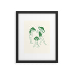 Mushroom Ladies Line Art Framed Art Print Gallery Image 6