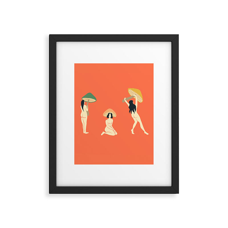 Mushroom Ladies Framed Art Print Gallery Image 6