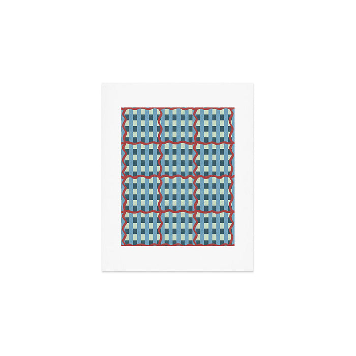 Nautical Rustic Plaid Art Print Gallery Image 1