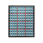 Nautical Rustic Plaid Framed Canvas Print Gallery Image 8