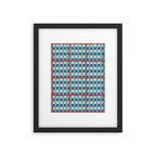Nautical Rustic Plaid Framed Art Print Gallery Image 6